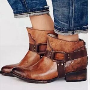 Freebird Brown Ankle Boots